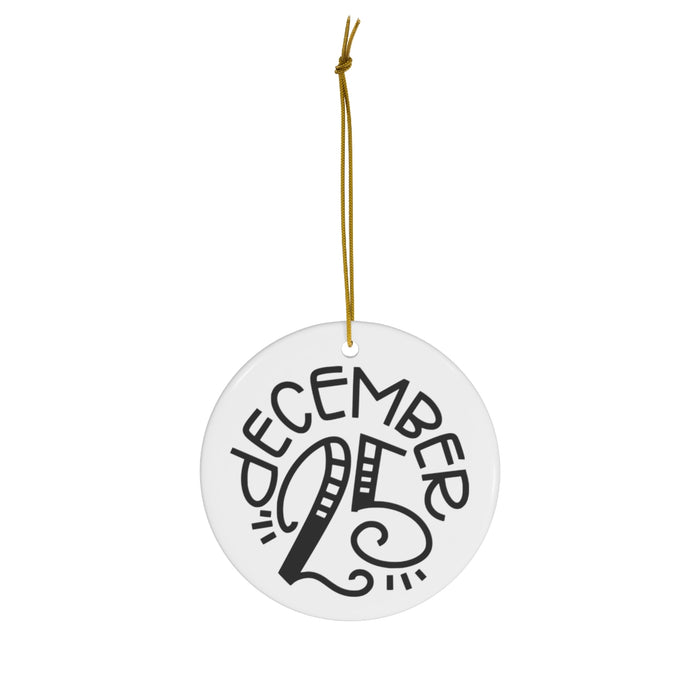 December 25th Minimalist Ornament