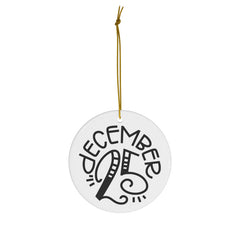 December 25th Minimalist Ornament