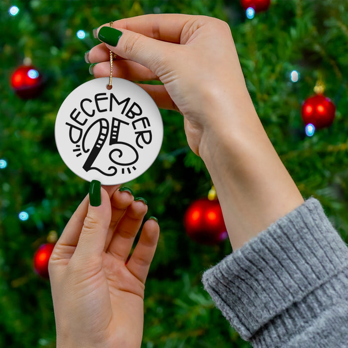 December 25th Minimalist Ornament