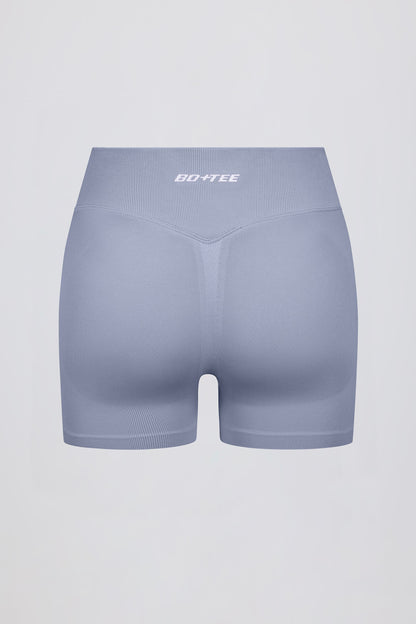 Define Luxe Mini Shorts in Blue Grey