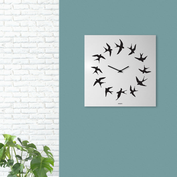 Design Object - Birds Wall Clock - Made in Italy - Time for a Clock