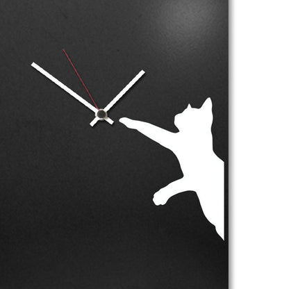 Design Object - Cat Wall Clock - Made in Italy - Time for a Clock