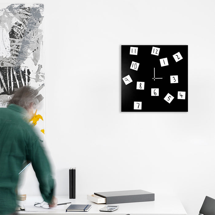 Design Object - Changing Magnetic Number Wall Clock - Made in Italy - Time for a Clock