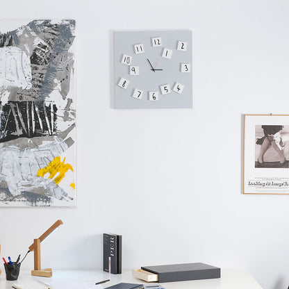 Design Object - Changing Magnetic Number Wall Clock - Made in Italy - Time for a Clock