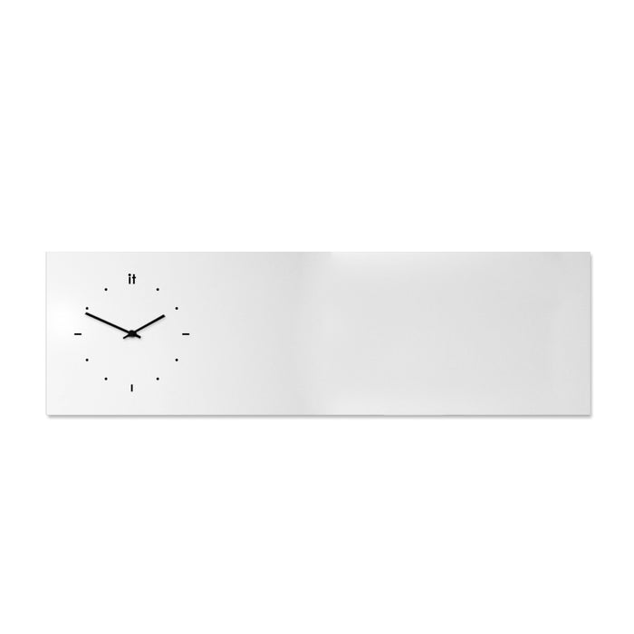 Design Object - Magnetic Board Horizontal Wall Clock - Made in Italy