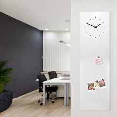 Design Object - Magnetic Board Vertical Wall Clock - Made in Italy - Time for a Clock