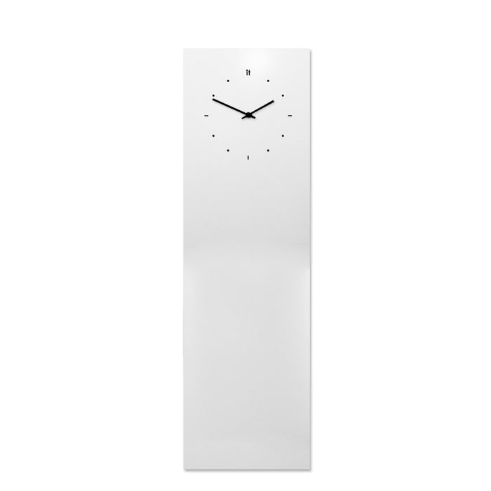 Design Object - Magnetic Board Vertical Wall Clock - Made in Italy - Time for a Clock