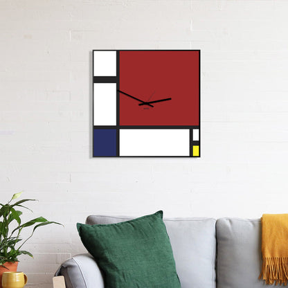 Design Object - Mondrian Magnetic Board Wall Clock - Made in Italy - Time for a Clock
