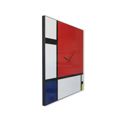 Design Object - Mondrian Magnetic Board Wall Clock - Made in Italy - Time for a Clock