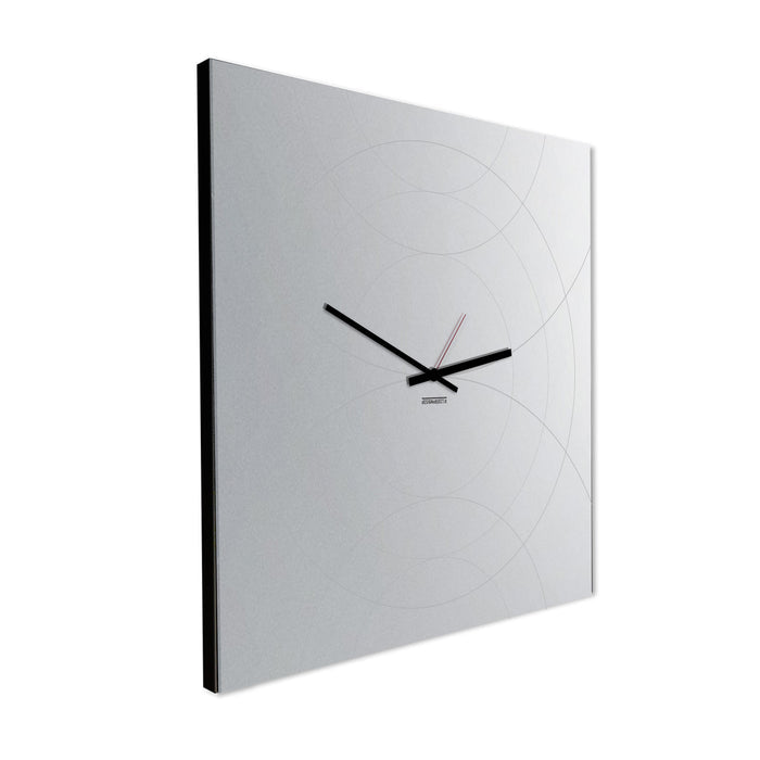 Design Object - Narciso Square Mirror Wall Clock - Made in Italy - Time for a Clock