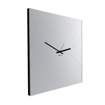 Design Object - Narciso Square Mirror Wall Clock - Made in Italy - Time for a Clock