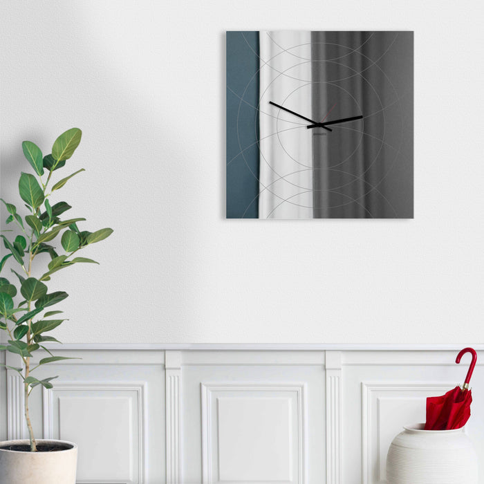 Design Object - Narciso Square Mirror Wall Clock - Made in Italy - Time for a Clock