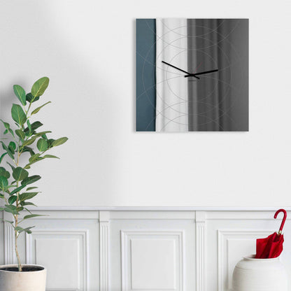 Design Object - Narciso Square Mirror Wall Clock - Made in Italy - Time for a Clock