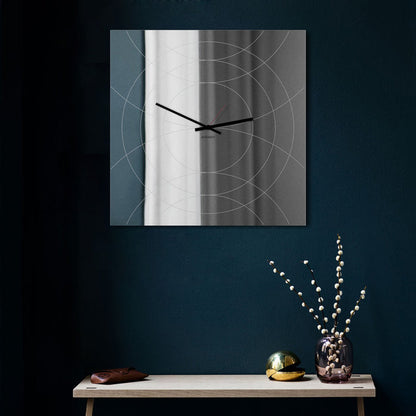 Design Object - Narciso Square Mirror Wall Clock - Made in Italy - Time for a Clock