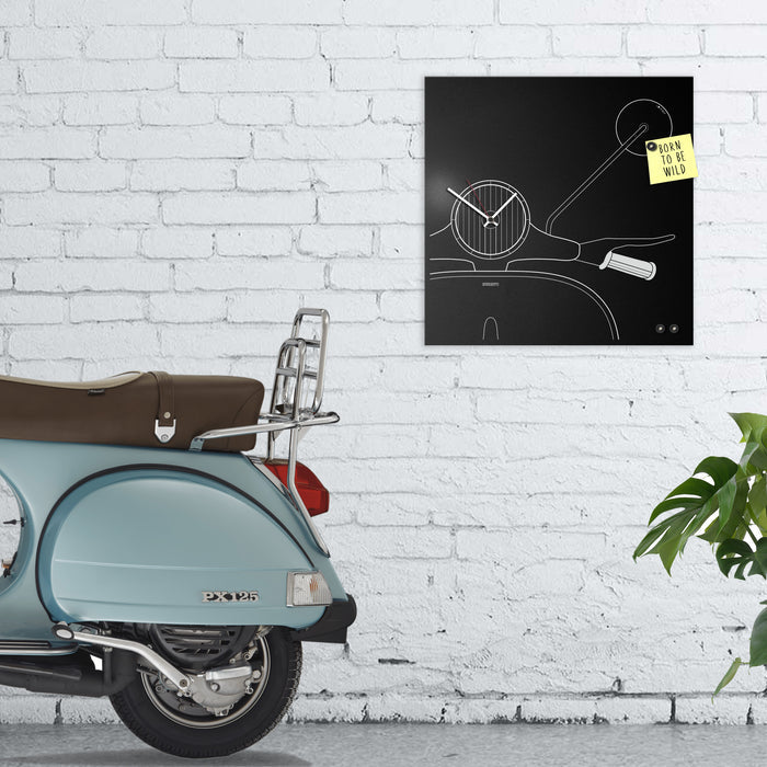 Design Object - Scooter Wall Clock - Made in Italy - Time for a Clock