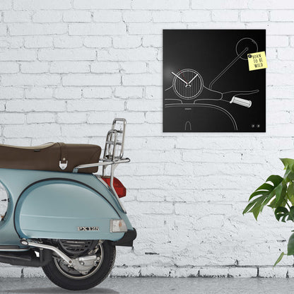 Design Object - Scooter Wall Clock - Made in Italy - Time for a Clock