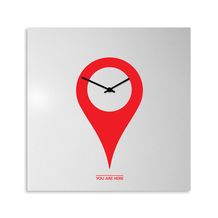 Design Object - You Are Here Wall Clock - Made in Italy - Time for a Clock