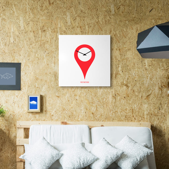Design Object - You Are Here Wall Clock - Made in Italy - Time for a Clock
