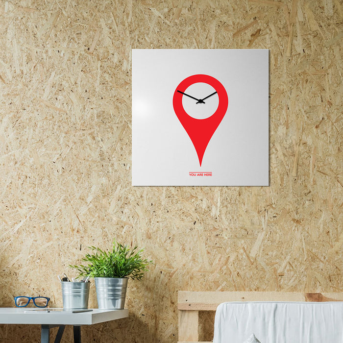 Design Object - You Are Here Wall Clock - Made in Italy - Time for a Clock