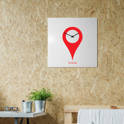 Design Object - You Are Here Wall Clock - Made in Italy - Time for a Clock