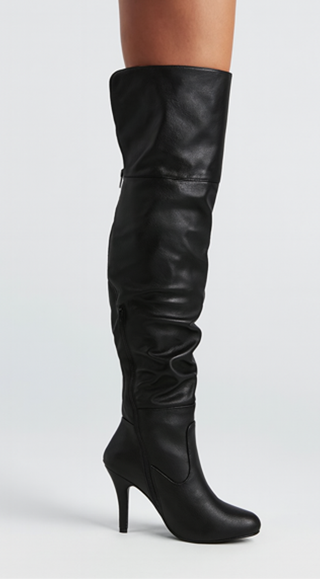 Ardelle Over Knee High Heel Boots  - Black