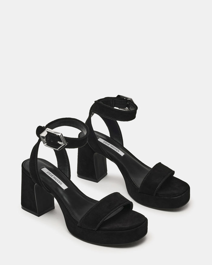 ELIDA BLACK SUEDE