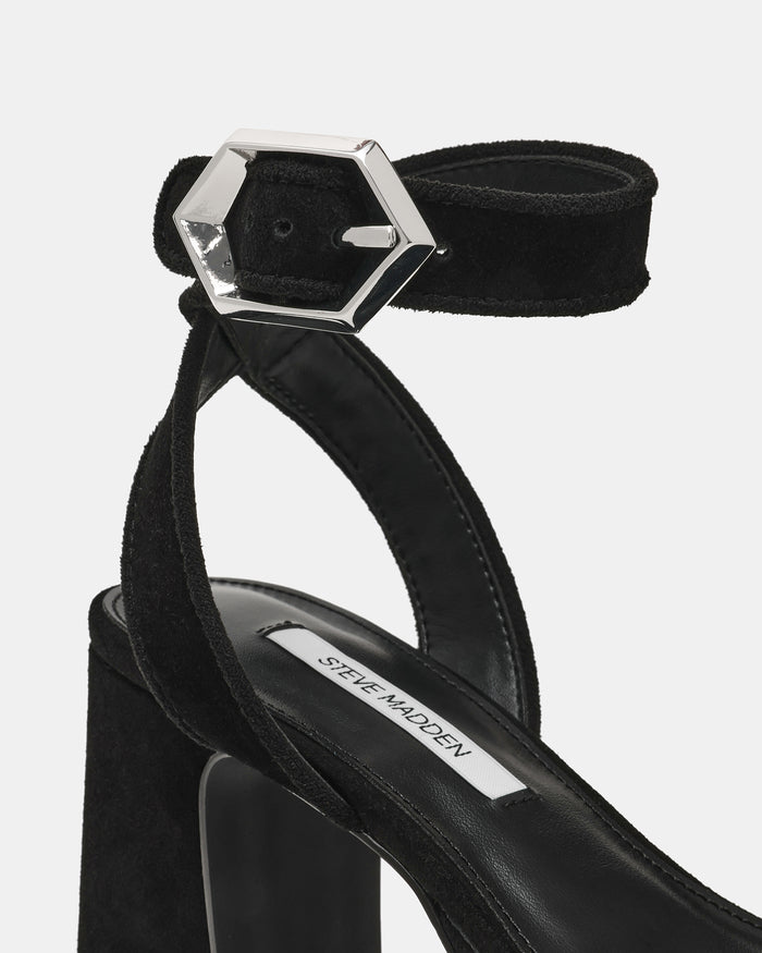 ELIDA BLACK SUEDE