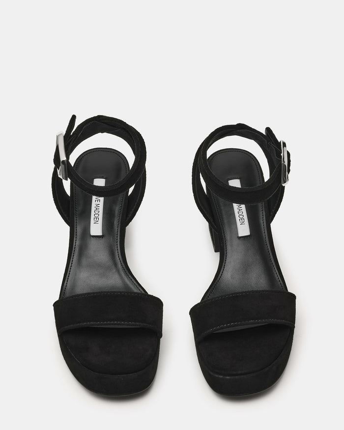 ELIDA BLACK SUEDE