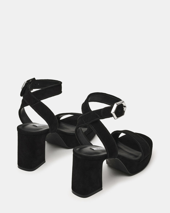 ELIDA BLACK SUEDE
