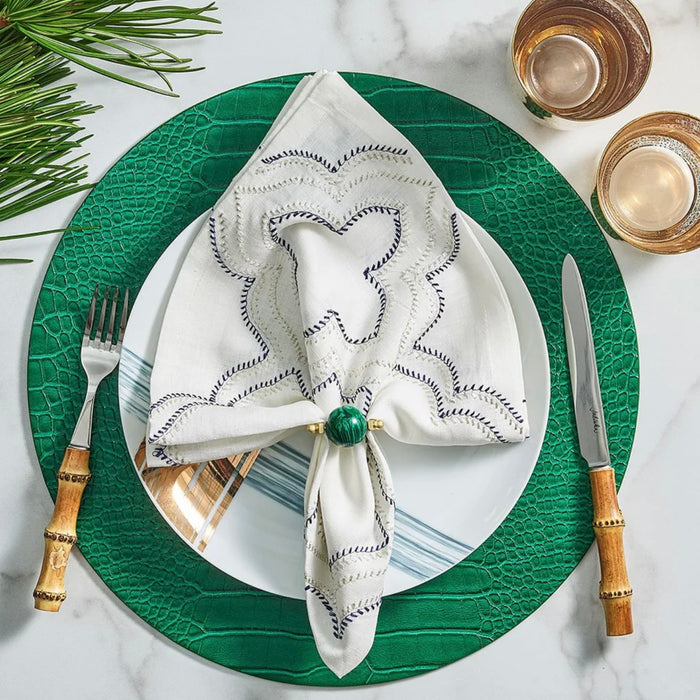 Emerald Croco Placemat - Maisonette Shop