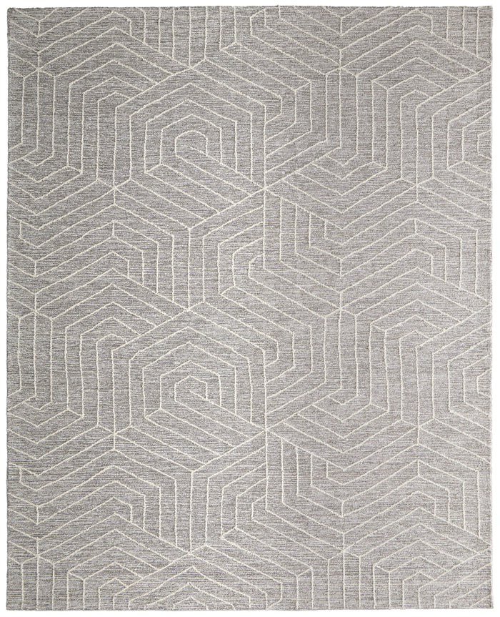 The Rug Corner Feizy Emerson Modern Abstract - Gray/Ivory