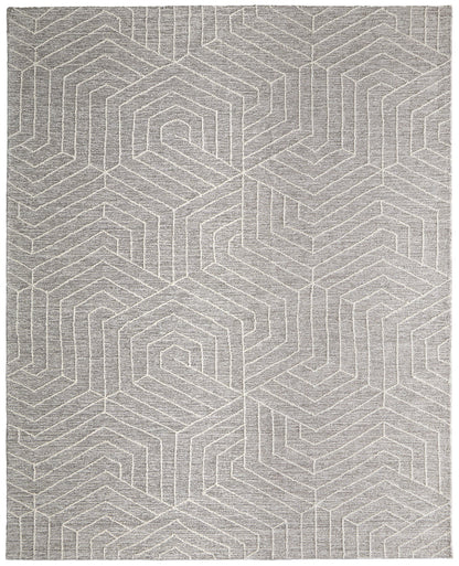 The Rug Corner Feizy Emerson Modern Abstract - Gray/Ivory