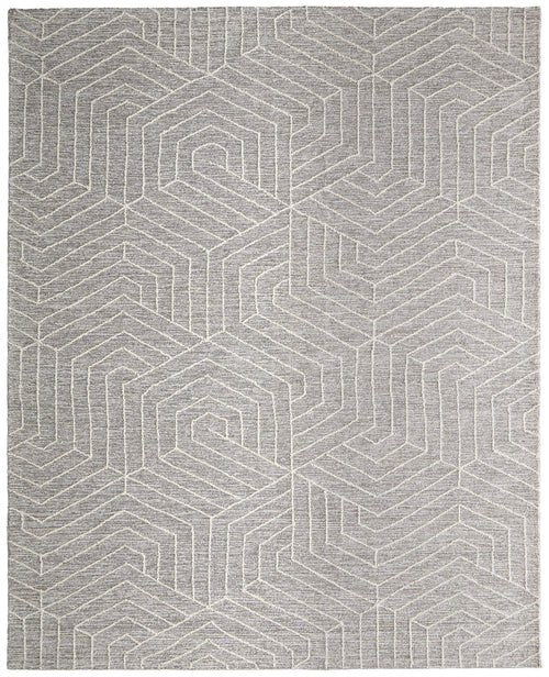 The Rug Corner Feizy Emerson Modern Abstract - Gray/Ivory