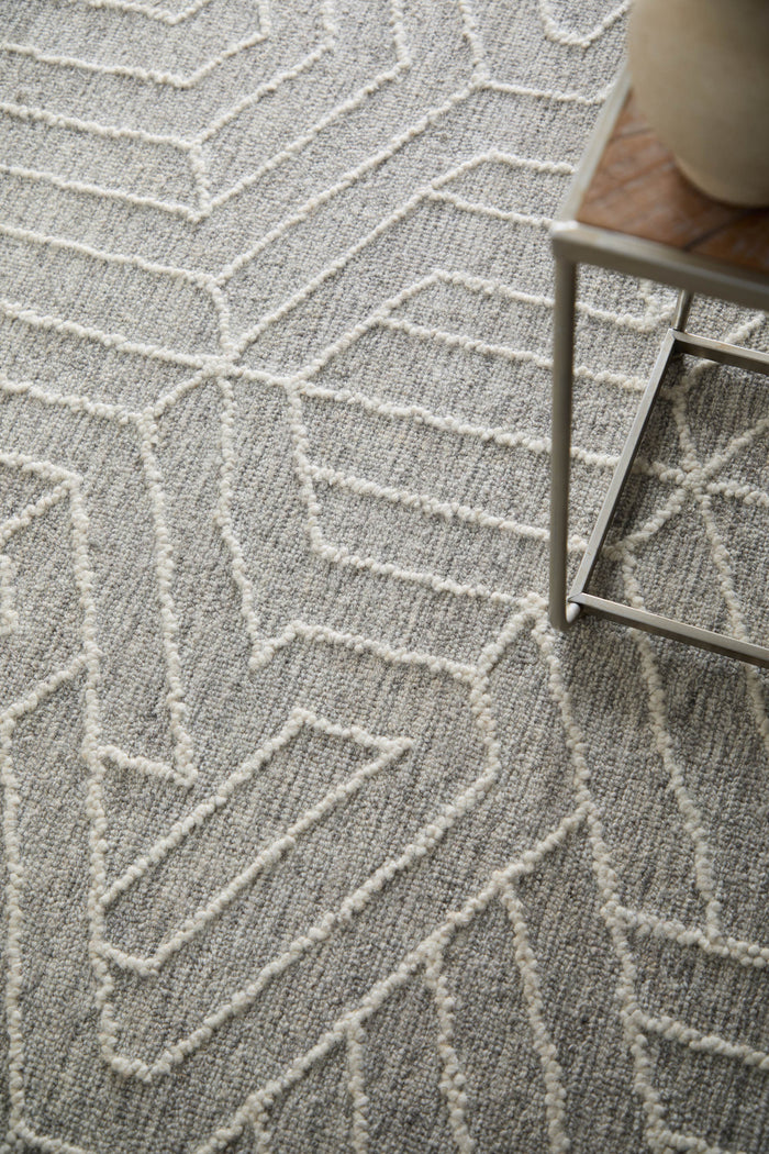 The Rug Corner Feizy Emerson Modern Abstract - Gray/Ivory