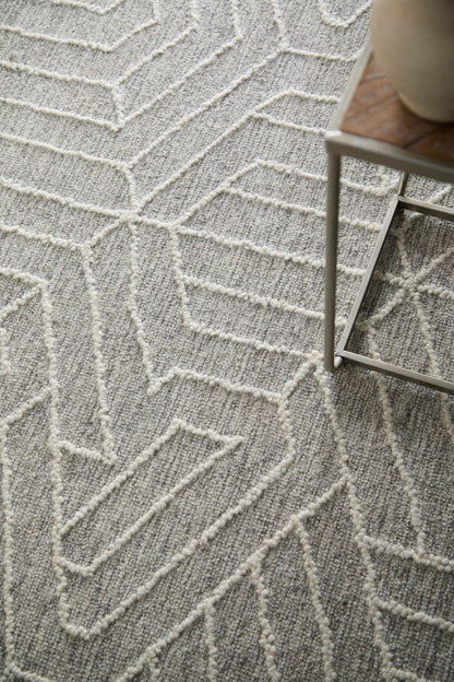 The Rug Corner Feizy Emerson Modern Abstract - Gray/Ivory