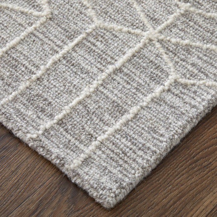The Rug Corner Feizy Emerson Modern Abstract - Gray/Ivory