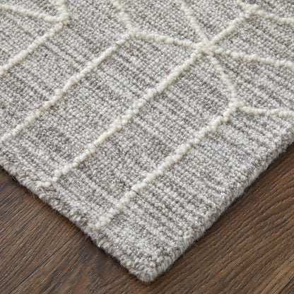 The Rug Corner Feizy Emerson Modern Abstract - Gray/Ivory
