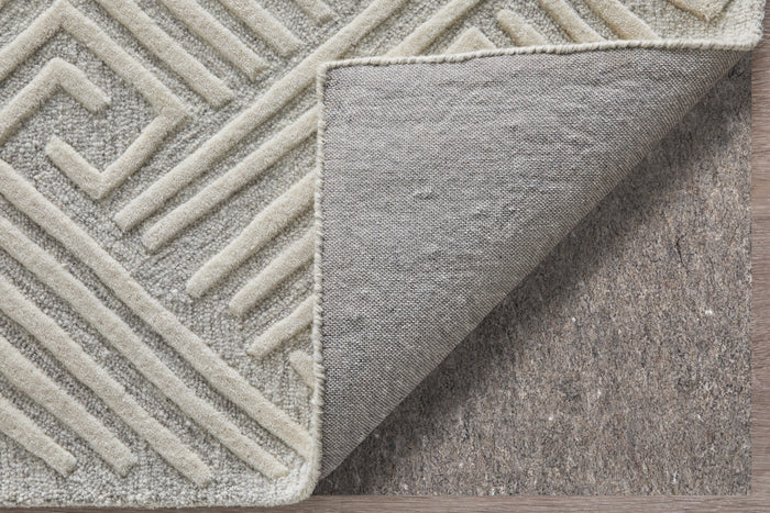 The Rug Corner Feizy Enzo Transitional Geometric - Tan/Ivory