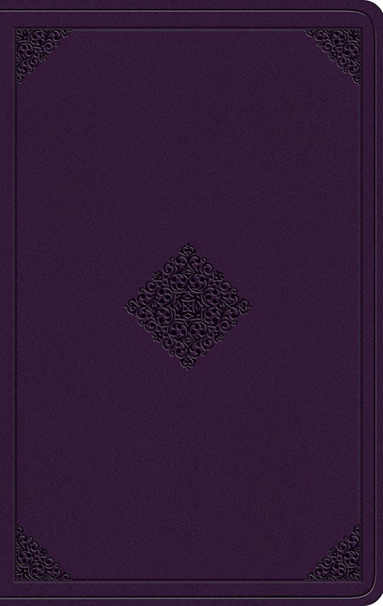 ESV Value Thinline Bible-Lavender Ornament Design TruTone