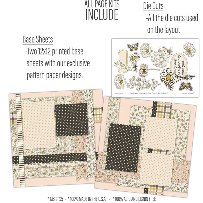 Every Day is a Good Day With You - Pink - Page Kit