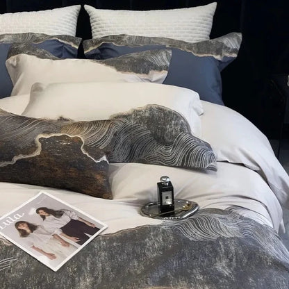 Exquisite Comfort: Luxury Embroidery 1200TC Egyptian Cotton Bedding Set