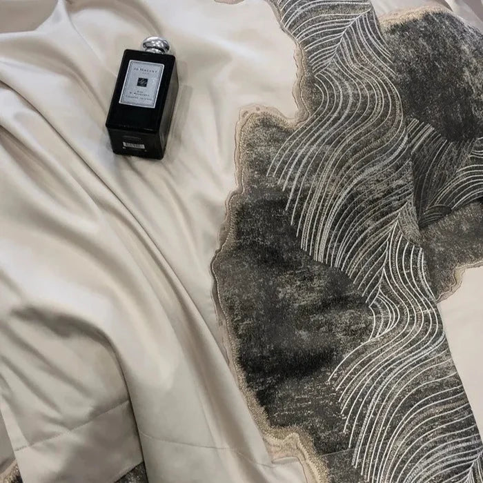 Exquisite Comfort: Luxury Embroidery 1200TC Egyptian Cotton Bedding Set