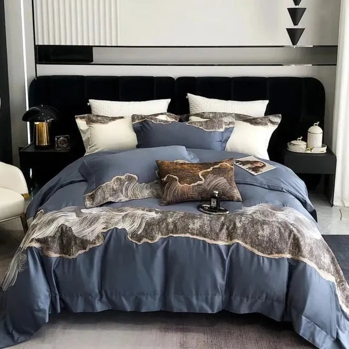 Exquisite Comfort: Luxury Embroidery 1200TC Egyptian Cotton Bedding Set