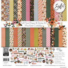Fall Floral - Paper & Sticker Kit 12X12 (Ds)