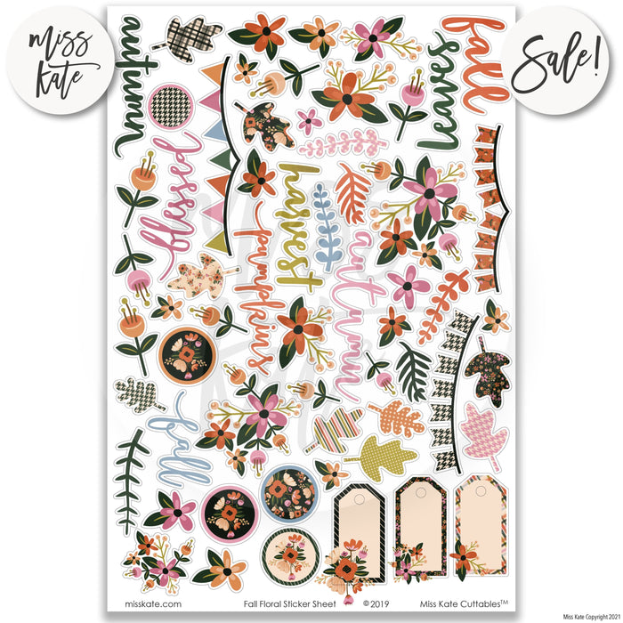 Fall Floral - Paper & Sticker Kit 12X12 (Ds)