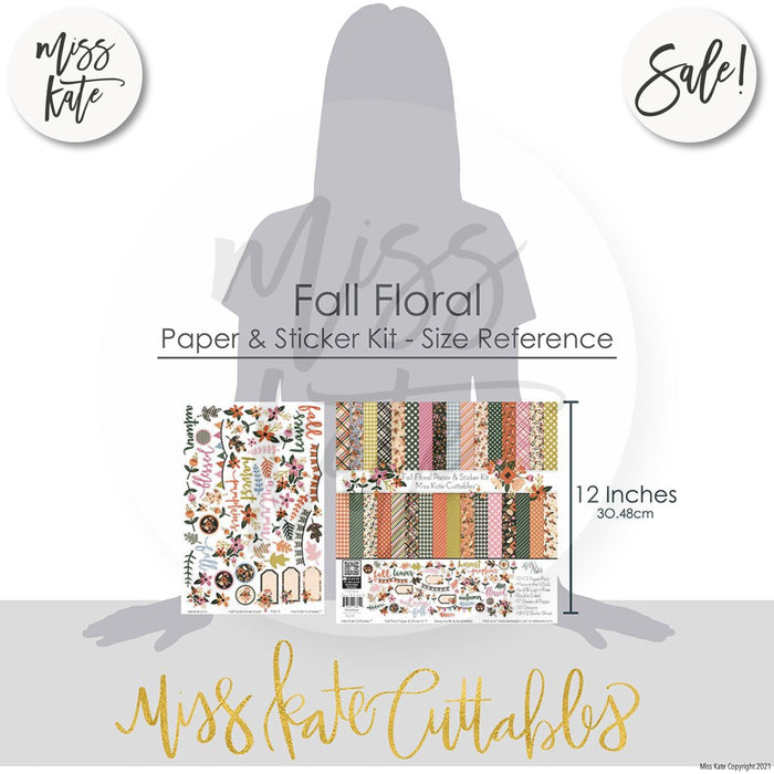 Fall Floral - Paper & Sticker Kit 12X12 (Ds)