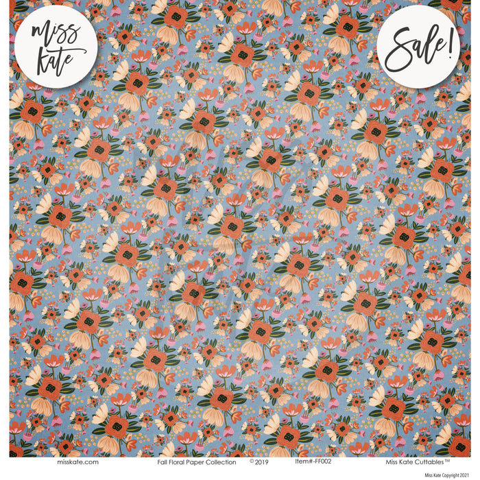 Fall Floral - Paper & Sticker Kit 12X12 (Ds)