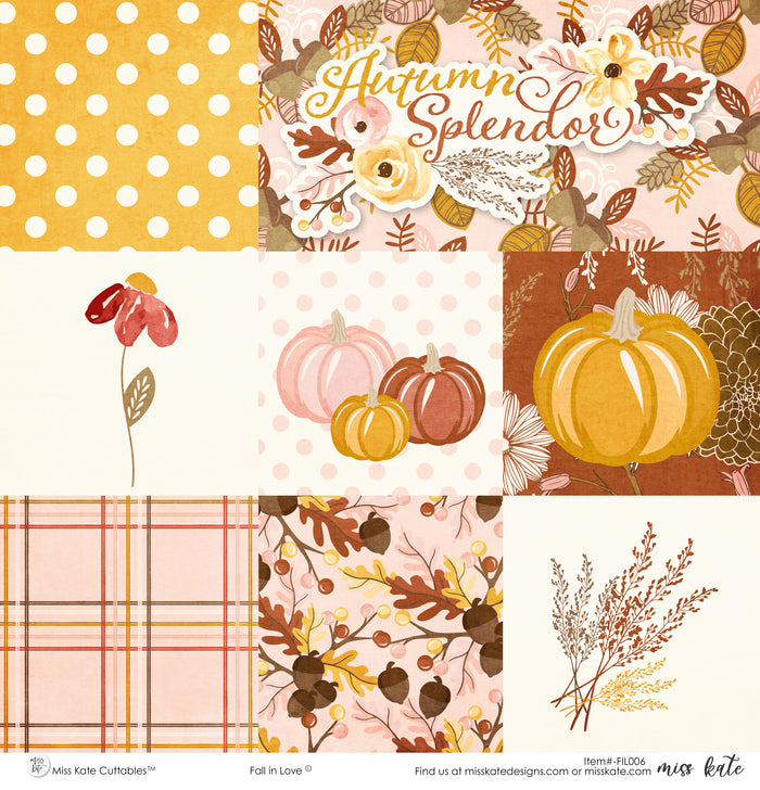 Fall in Love- Paper & Sticker Kit