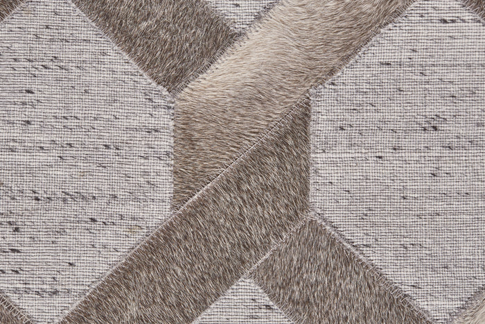 The Rug Corner Feizy Fannin Transitional Geometric - Gray/Taupe/Silver  Fannin Transitional Geometric - Gray/Taupe/Silver