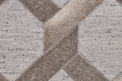 The Rug Corner Feizy Fannin Transitional Geometric - Gray/Taupe/Silver  Fannin Transitional Geometric - Gray/Taupe/Silver
